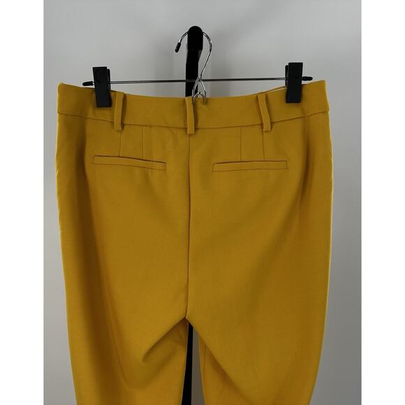 Talbots Chatham Pants Women’s 4 Mustard Yellow Wool Blend Ankle Career - Picture 5 of 7